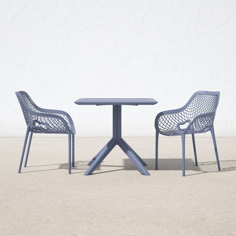 AllModern Farrah Square 2 Person Outdoor Dining Set Wayfair